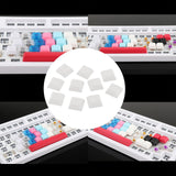 Maxbell 10x 1U Transparent Keycaps Thick PBT for Cherry MX Switches Game Lovers Light Gray