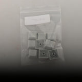 Maxbell 10x 1U Transparent Keycaps Thick PBT for Cherry MX Switches Game Lovers Light Gray