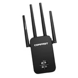 Maxbell Dual Band WiFi Extender 1200M 2.4/5.8GHz Black for Household Computer Home