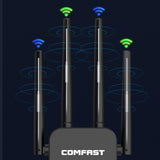 Maxbell Dual Band WiFi Extender 1200M 2.4/5.8GHz Black for Household Computer Home