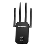 Maxbell Dual Band WiFi Extender 1200M 2.4/5.8GHz Black for Household Computer Home
