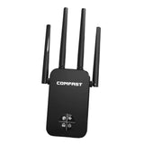 Maxbell Dual Band WiFi Extender 1200M 2.4/5.8GHz Black for Household Computer Home