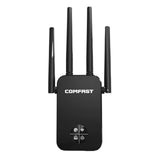 Maxbell Dual Band WiFi Extender 1200M 2.4/5.8GHz Black for Household Computer Home
