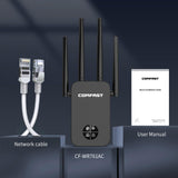 Maxbell Dual Band WiFi Extenders 4x Antennas 1200Mb Wireless Expander for Household