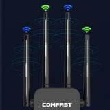 Maxbell Dual Band WiFi Extenders 4x Antennas 1200Mb Wireless Expander for Household