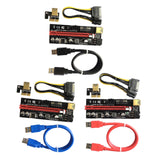 Maxbell PCIe Riser Adapter Extender Kit 1X-16x USB 3.0 Data Cable Mining Red Cord