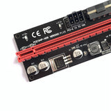Maxbell PCIe Riser Adapter Extender Kit 1X-16x USB 3.0 Data Cable Mining Red Cord