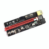 Maxbell PCIe Riser Adapter Extender Kit 1X-16x USB 3.0 Data Cable Mining Red Cord