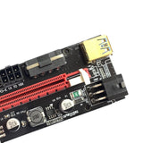 Maxbell PCIe Riser Adapter Extender Kit 1X-16x USB 3.0 Data Cable Mining Red Cord