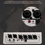 Maxbell Audio Mixer 6-Channel Stereo Computer PC Input MP3 for Recording Webcast