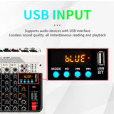 Maxbell Audio Mixer 6-Channel Stereo Computer PC Input MP3 for Recording Webcast