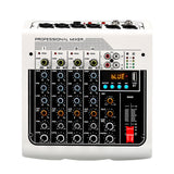 Maxbell Audio Mixer 6-Channel Stereo Computer PC Input MP3 for Recording Webcast