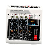 Maxbell Audio Mixer 6-Channel Stereo Computer PC Input MP3 for Recording Webcast