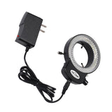 Maxbell Microscope Adjustable 144 LED Ring Light Illuminator Plug-Us High Brightness