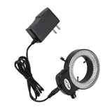 Maxbell Microscope Adjustable 144 LED Ring Light Illuminator Plug-Us High Brightness