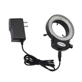 Maxbell Microscope Adjustable 144 LED Ring Light Illuminator Plug-Us High Brightness
