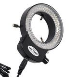Maxbell Microscope Adjustable 144 LED Ring Light Illuminator Plug-Us High Brightness