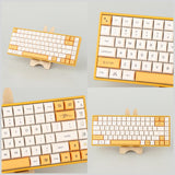 Maxbell 140keys PBT Keycaps Honey Milk Theme XDA Profile fit MX Switch Japanese Font