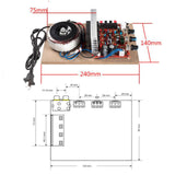 Maxbell DIY 220V/200W Audio Power Amplifier Bluetooth HIFI Speaker USB for FM Home