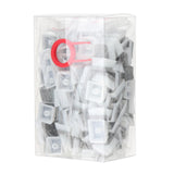 Maxbell PBT Pudding Keycaps 108 KeysDoubleshot Keycap Set for PC Gaming  Silver Gray