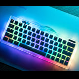 Maxbell PBT Pudding Keycaps 108 KeysDoubleshot Keycap Set for PC Gaming  Silver Gray