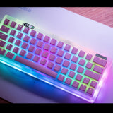Maxbell PBT Pudding Keycaps 108 KeysDoubleshot Keycap Set for PC Gaming  Silver Gray
