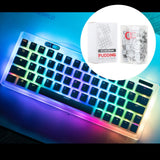 Maxbell PBT Pudding Keycaps 108 KeysDoubleshot Keycap Set for PC Gaming  Silver Gray