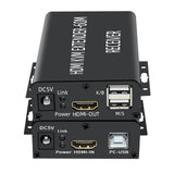 Maxbell HDMI KVM Extender 60M Transmitter Receiver Plug Type UK