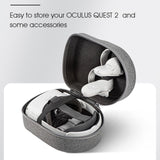 Maxbell Portable Carrying Box Shockproof Storage Bag Handheld for Quest 2 VR Headset