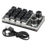 Maxbell Mini Mechanical Gaming Keypad Macro Programming Keys for Windows 12 Keys
