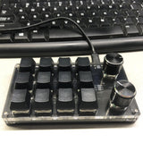 Maxbell Mini Mechanical Gaming Keypad Macro Programming Keys for Windows 12 Keys