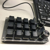 Maxbell Mini Mechanical Gaming Keypad Macro Programming Keys for Windows 12 Keys