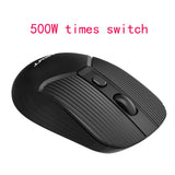 Maxbell Slim 2.4G Wireless Mouse for Laptop Battery Powered 800 1200 2400 DPI Black