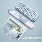 Maxbell Memory Foam Keyboard and Mouse Wrist Rest Pads Set w/Non Slip Base  Round