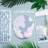 Maxbell Memory Foam Keyboard and Mouse Wrist Rest Pads Set w/Non Slip Base  Round
