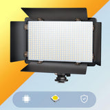 Maxbell LED Video Light with Tripod Stand for Camera Camcorder Game Streaming B