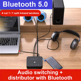 Maxbell 3.5mm Audio Switcher 3 in 2/2 in 3 1PC Audio Switcher