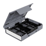 Maxbell Hard Drive Case with Label Universal Portable for 3.5"/3.5" Hard Drive Disk Gray