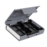 Maxbell Hard Drive Case with Label Universal Portable for 3.5"/3.5" Hard Drive Disk Gray