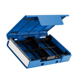 Maxbell Hard Drive Case with Label Universal Portable for 3.5"/3.5" Hard Drive Disk Blue