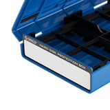 Maxbell Hard Drive Case with Label Universal Portable for 3.5"/3.5" Hard Drive Disk Blue