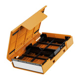 Maxbell Hard Drive Case with Label Universal Portable for 3.5"/3.5" Hard Drive Disk Orange