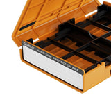 Maxbell Hard Drive Case with Label Universal Portable for 3.5"/3.5" Hard Drive Disk Orange