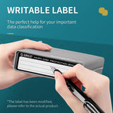 Maxbell Hard Drive Case with Label Universal Portable for 3.5"/3.5" Hard Drive Disk Green