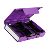Maxbell Hard Drive Case with Label Universal Portable for 3.5"/3.5" Hard Drive Disk Purple