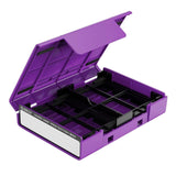 Maxbell Hard Drive Case with Label Universal Portable for 3.5"/3.5" Hard Drive Disk Purple