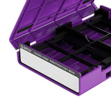 Maxbell Hard Drive Case with Label Universal Portable for 3.5"/3.5" Hard Drive Disk Purple