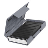 Maxbell Hard Drive Case with Label Multi-Protection Universal for 3.5 inch/M.2 Gray