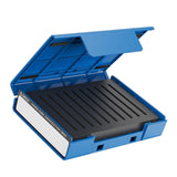 Maxbell Hard Drive Case with Label Multi-Protection Universal for 3.5 inch/M.2 Blue