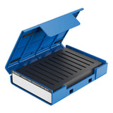 Maxbell Hard Drive Case with Label Multi-Protection Universal for 3.5 inch/M.2 Blue